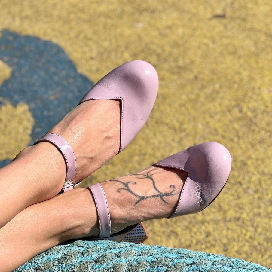 Hot La Gatta Con Gli Stivali Fifi Malva Chanel In Mauve Leather With 5 Cm Square Heel. Artisanal