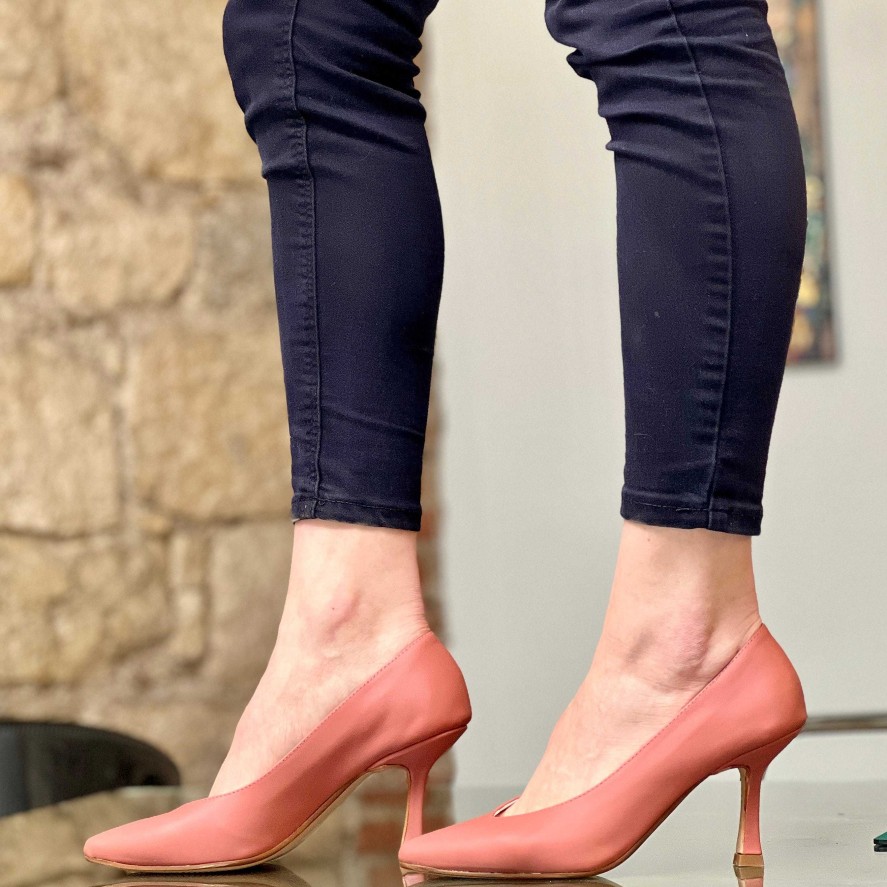 Online La Gatta Con Gli Stivali Tokyo Phard Decollete In Pink Nappa Phard Pointed Toe Heel 7 Cm Artisan Marchigiana