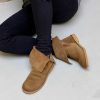 New La Gatta Con Gli Stivali Memole Tobacco Ankle Boot In Leather Colored Suede Rubber Bottom Tuscan Craftsmanship Peterpan Style